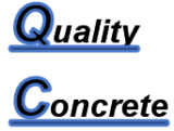 quality concrete website logo